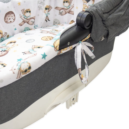 Kerstin Atmungsaktives Kinderwagenmatratze 38x80cm Weiß