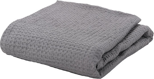 Nef-Nef Homeware New Golf Pique Single Blanket 160x240cm Silver