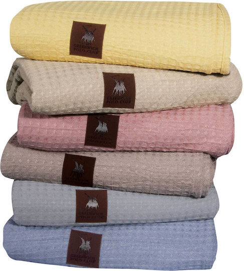 Greenwich Polo Club 3405 Κουβέρτα Πικέ Υπέρδιπλη 230x250εκ. Κίτρινη
