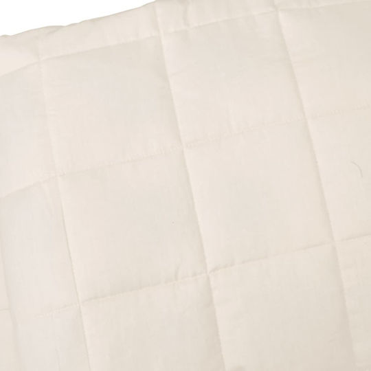 vidaxl Decke Schwerkraft Hellcreme 220 x 240 cm 11 Baumwolle