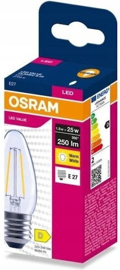 Eko Light LED Bulb 1.8W for E27 Socket Warm White 250lm