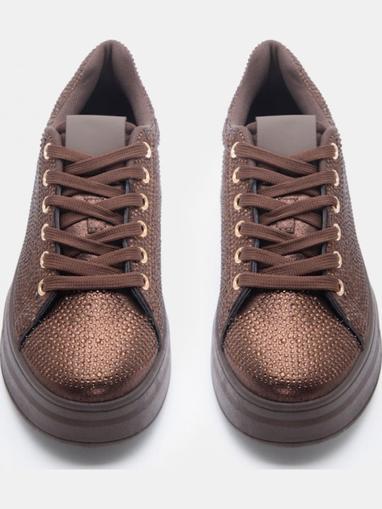 Women's Flatforms Sneakers Dark Brown