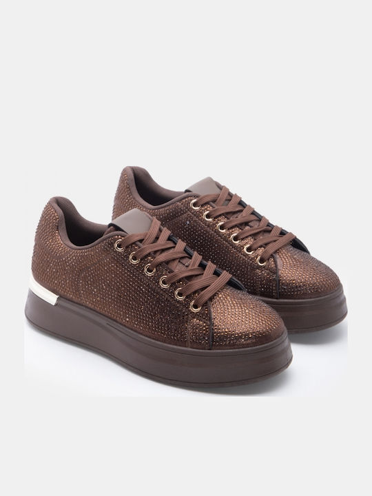 Women's Flatforms Sneakers Dark Brown