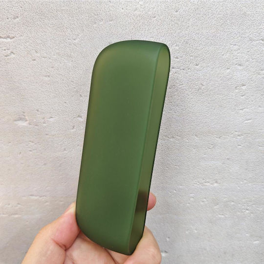 Iqos Iluma Iluma Едноцветен Калъф За Защита На Електронна Цигара Лъскав TPU Прозрачен Тъмнозелен