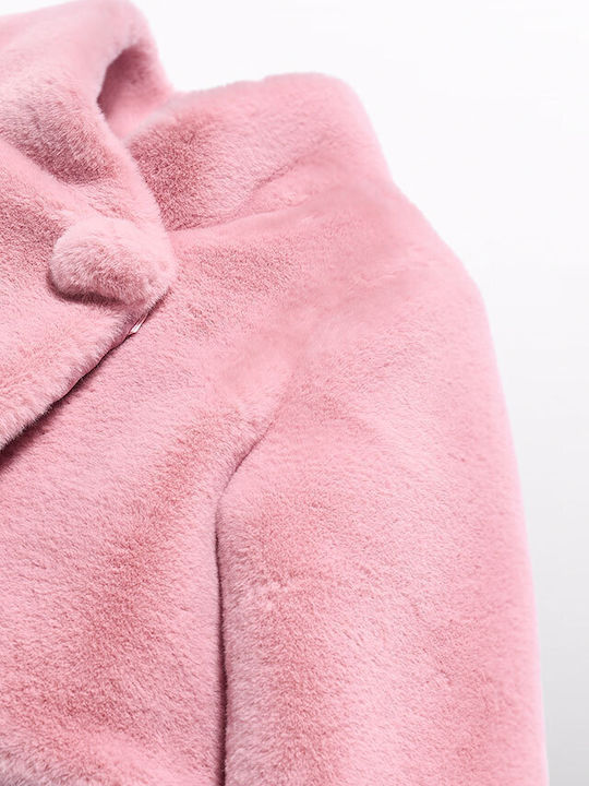 Kinderjacken & Winterjacken  Kurze Rosa Pelze