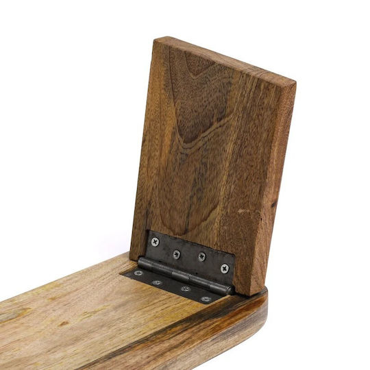 Yogi & Yogini Zusammenklappbarer Meditationshocker aus Mango Holz Tree Life 48x18cm