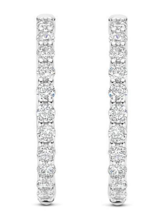 Ti Sento Silver Hoop Earrings