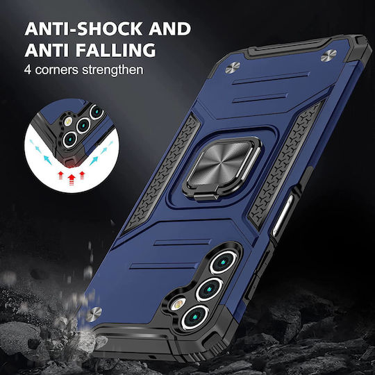 Orso Ringstand Back Cover Μπλε (Galaxy A15)
