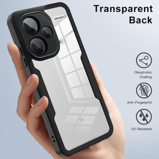 + 5g Acrilic + 360 Full Cover Silicon Negru (Redmi Note 13 4G)