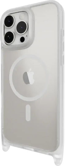 Mageasy Roar M With Lanyard Umschlag Rückseite Silikon mit Band Transparent (iPhone 17 Pro Max / iPhone 17 Pro / iPhone 16 Pro Max)