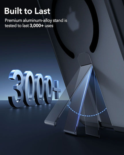 ESR Boost Flickstand Halolock Задна корица Метал / Силикон Черен (iPhone 16)