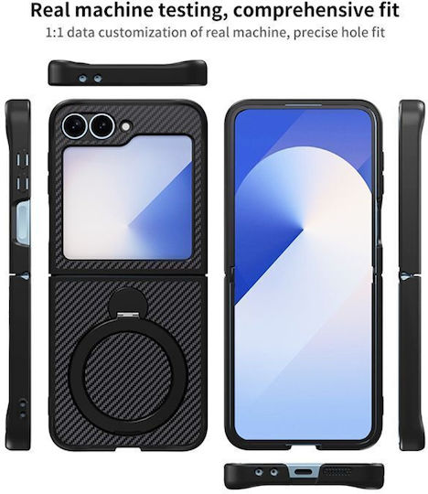 Orso Ostand Back Cover Μαύρο (Galaxy Z Flip)