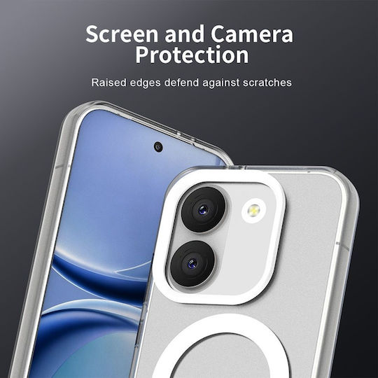Orso Magcase Back Cover Plastic Silicone White Poco X8 Pro
