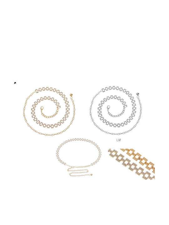 Damen Gürtel Kette Gold