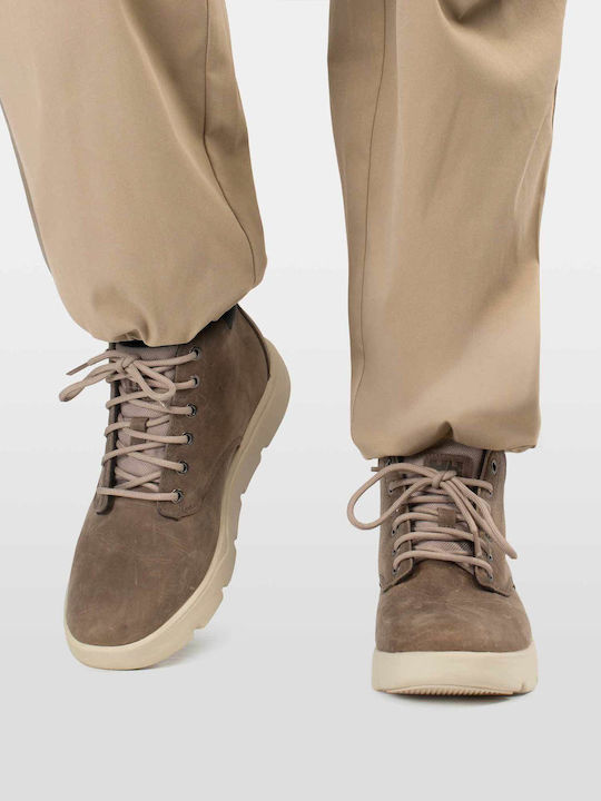 Pinehurst Leder Braune Herrenstiefel Wasserdicht