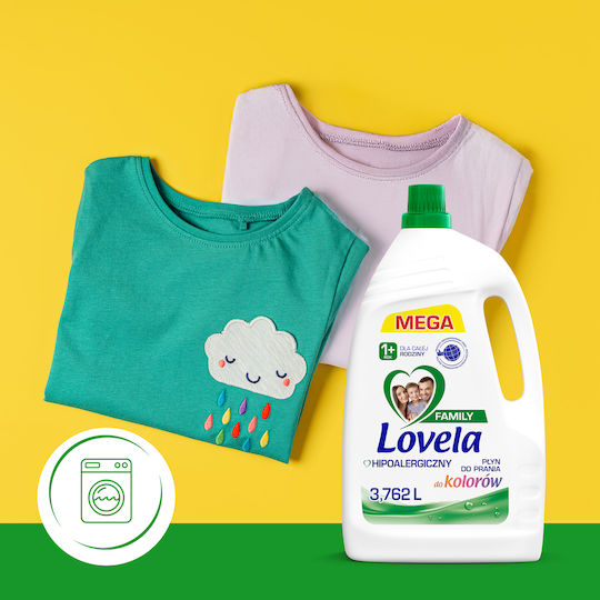 Lovela Family Color Liquid Detergent for Colored & Sensitive Clothes 3.762lt (57 Measures)