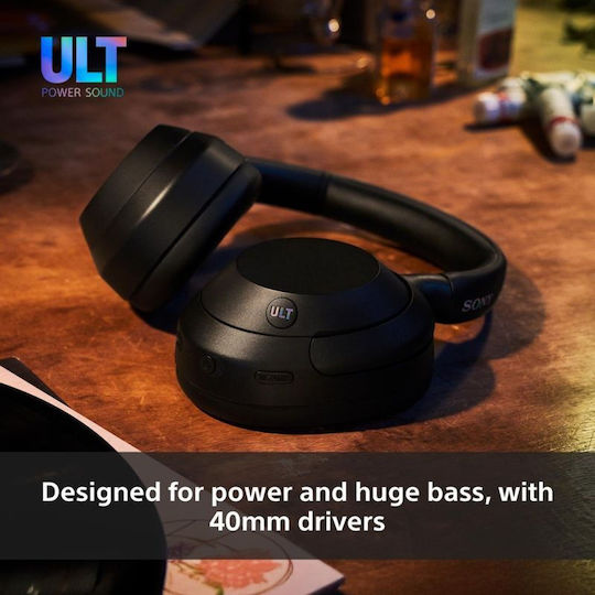 Sony ULT WEAR Ασύρματα / Ενσύρματα Over Ear Ακουστικά με 30 ώρες Λειτουργίας και Quick Charge Λευκά
