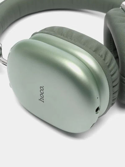 Hoco W35 MAX Ασύρματα / Ενσύρματα Over Ear Ακουστικά με 40 ώρες Λειτουργίας Πράσινα