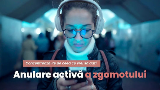 Creative Zen Hybrid Căști Audio Wireless / Cu Fir Over Ear Cu 27 Ore Autonomie și Încărcare Rapidă Albe