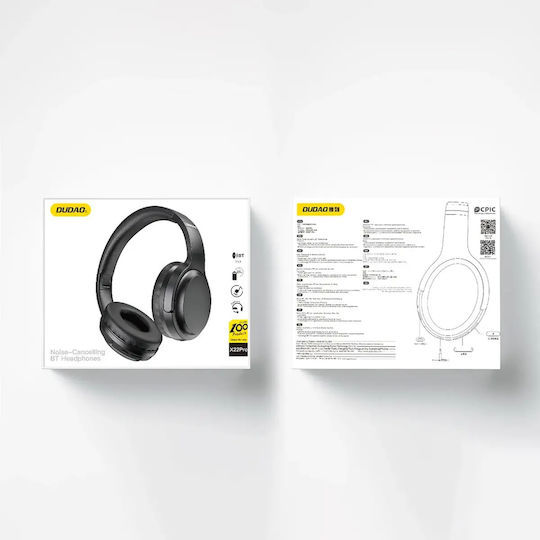 Dudao X22PRO Wireless Wired On Ear Headphones With 25 Hours Playing Time Black