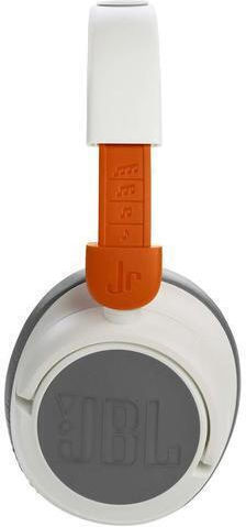 JBL JR460NC Ασύρματα / Ενσύρματα Παιδικά Over Ear Ακουστικά με 20 ώρες Λειτουργίας και Quick Charge Λευκά
