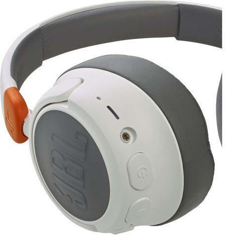 JBL JR460NC Ασύρματα / Ενσύρματα Παιδικά Over Ear Ακουστικά με 20 ώρες Λειτουργίας και Quick Charge Λευκά