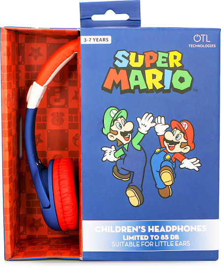OTL Super Mario Kabelgebunden Kinder Am Ohr Kopfhörer Blau