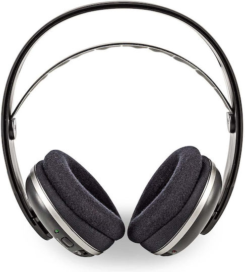 Nedis HPRF210BK Wireless / Wired Over Ear Headphones with 15 Hours Playing Time Black