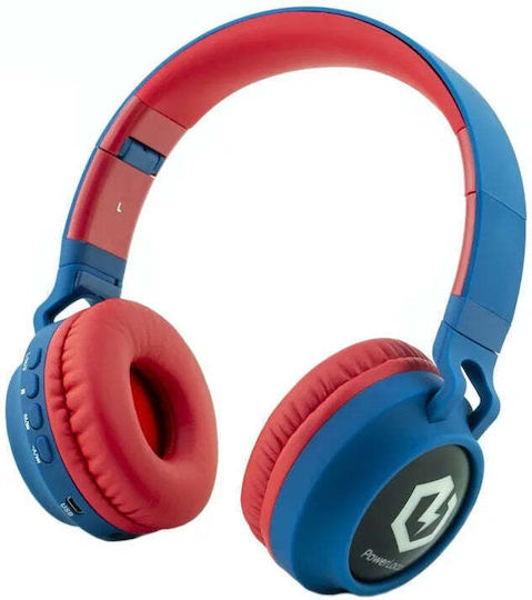 PowerLocus Buddy Ασύρματα Bluetooth Παιδικά Over Ear Ακουστικά Μαύρα
