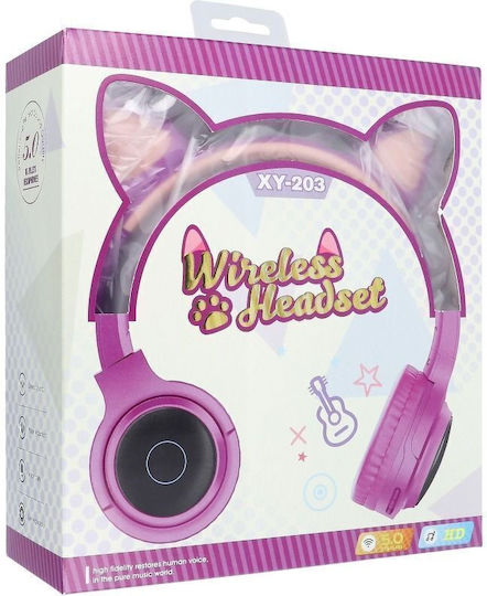 XY-203 Kabellose Bluetooth Am Ohr Kopfhörer mit 7 Stunden Betriebszeit Lila
