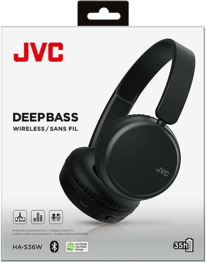 JVC HA-S36W Wireless / Wired On Ear Headphones with 35 hours of Operation Blue