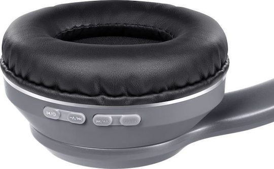 Defender Freemotion B571 Ασύρματα Bluetooth On Ear Ακουστικά με Ραδιόφωνο με 9 ώρες Λειτουργίας Γκρι