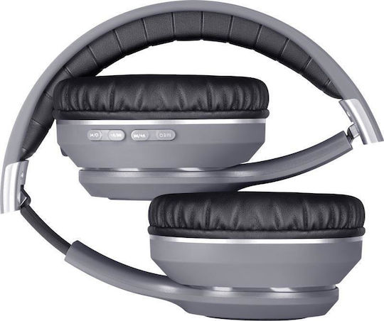 Defender Freemotion B571 Ασύρματα Bluetooth On Ear Ακουστικά με Ραδιόφωνο με 9 ώρες Λειτουργίας Γκρι