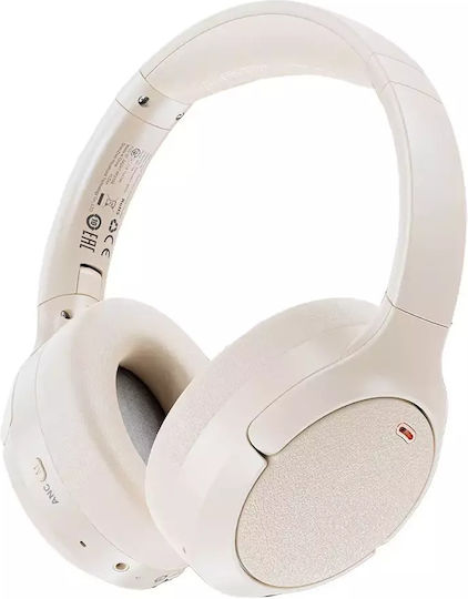 Acefast Wireless / Wired Over Ear Headphones with 55 hours of Operation and Quick Charge White