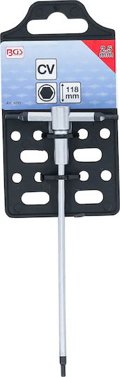 T-handle Sliding Hex Socket Screwdrivers 2.5 Mm Bgs 6083