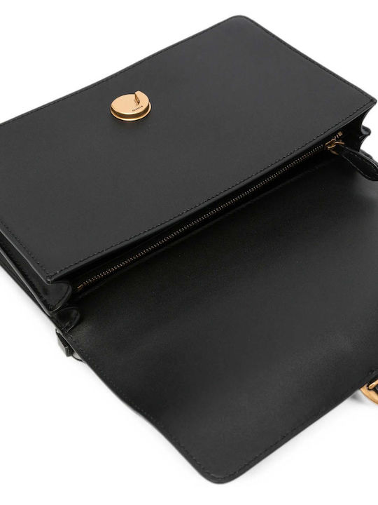 Love One Classic Leather Women's Shoulder Bag Black