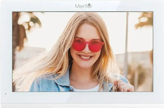 Smart Video Interfon Mentor Svk4102w 4 Fire Wi-Fi Card Pin Tuya App 10 Inch Ips Dvr Fhd 2mp Ip66 Alb