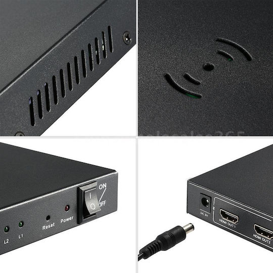HDMI σε 8xHDMI (1.3 v) with Power HDMI Сплитер 18264