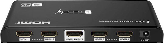 Techly 4K UHD 3D 4 HDMI Splitter IDATA-HDMI2-4K4