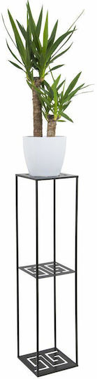 Modern Standing Flower Stand 100cm Black
