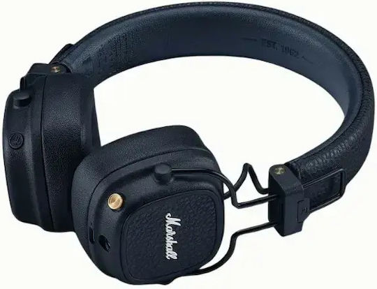 Marshall Major V Ασύρματα / Ενσύρματα On Ear Ακουστικά με 100 ώρες Λειτουργίας και Quick Charge Midnight Blue