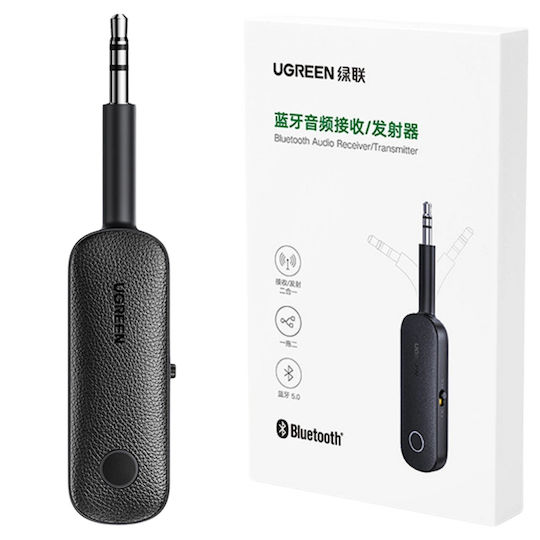 Ugreen Bluetooth 5.0 Приемник / Предавател с USB / 3,5 мм жак изходи и Микрофон