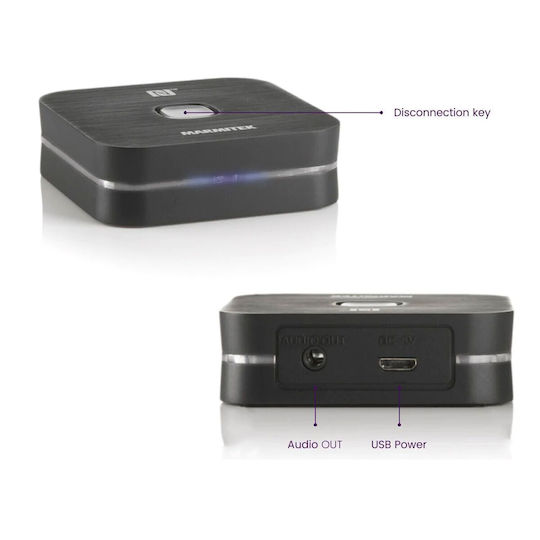Marmitek Boomboom 80 Bluetooth Receiver Transmitter with 3.5mm Jack Output and NFC