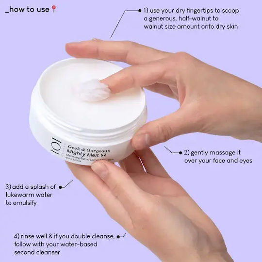 Geek & Gorgeous Balm Καθαρισμού Προσώπου για Έλεγχο λιπαρότητας 150ml