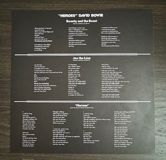David Bowie Heroes Vinyl