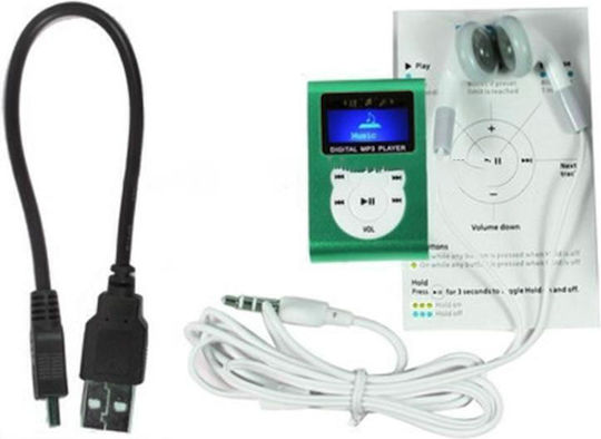 MP3-Spieler Mit LCD-Bildschirm 1.1 Zoll Grüne S-MP3-2016LG