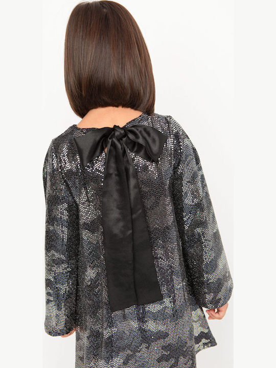 Kinderkleid Langärmelig Schwarz