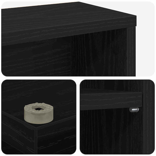 vidaXL Hi-Fi Furniture Black