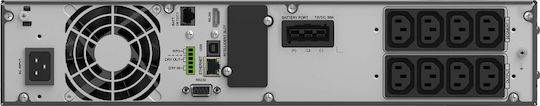 Powerwalker VFI 2000 ICR IoT DNV UPS On-Line 2000VA 2000W mit 8 IEC Steckdosen