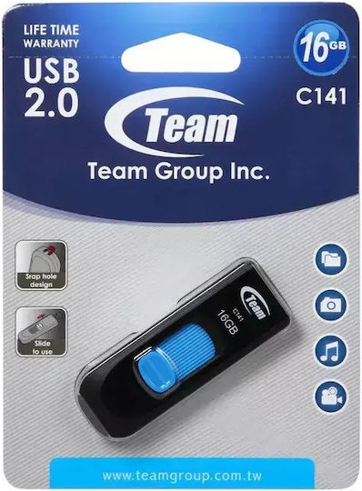 TeamGroup C141 16GB USB 2.0 Stick Μπλε